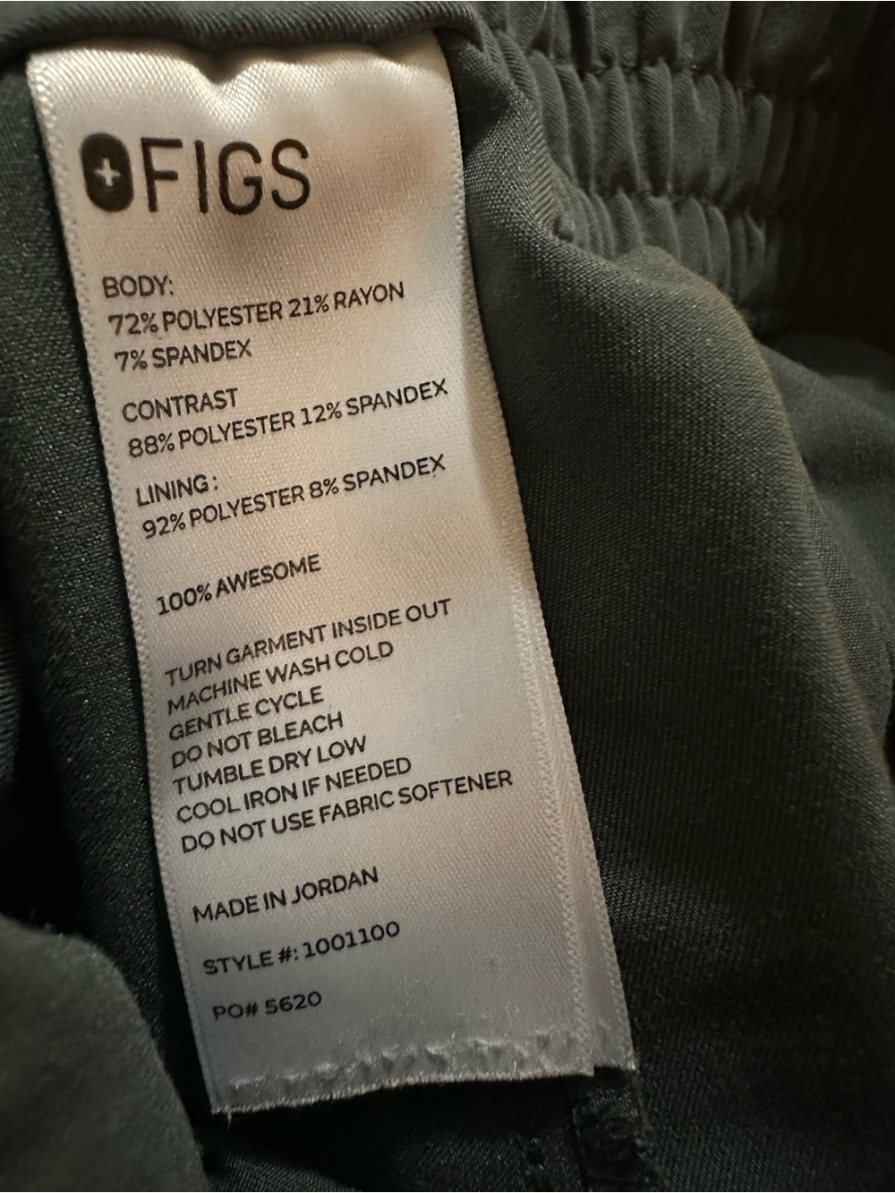 Figs uman jogger green teal string PO5620 size XXL - Picture 7 of 7